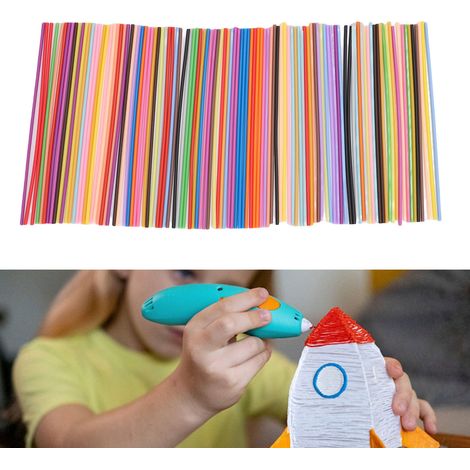 Filament rechargeable PCL pour stylo 3D - 110 pièces / 22 couleurs / 5.91in / 2.5mm - Kit recharge complet (1/5)