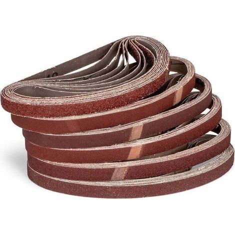 KLVGTIFS PU - Aimoonsa – Lot de 120 bandes abrasives renforcées 13 x 457 mm – Grain P80 – Pour ponçage bois et métal – Longue durée et liant en résine (1/5)