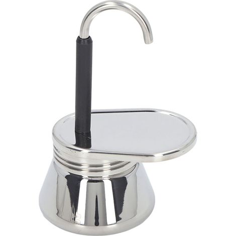 Jeffergarden Cafetière italienne légère en acier inoxydable à bec unique pour le camping en plein air