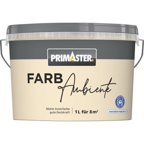 Primaster Farbambiente Wandfarbe matt pfirsich 1 L Innen (1/2)