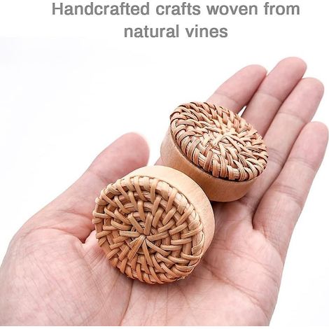 lot De 6 Boutons De Meubles En Bois Boutons De Tiroir En Bois Boutons De Meubles - Pour Armoires De Cuisine, Boutons De Porte, Tiroirs Et Salon 35 (1/5)