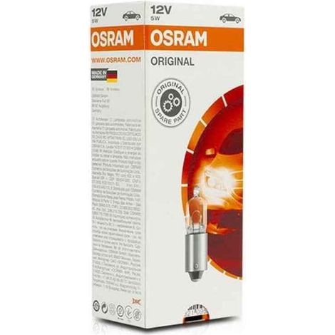 Lampe auxiliaire véhicule 12V 5W BA9s miniwatt Osram 64111 (1/2)