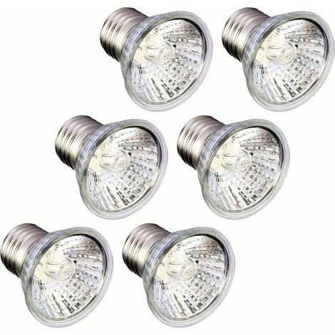 Reptile Lamp Tortoise Bulb Basking UV Bulbs Heating Lamp Bulb for Reptiles Aquarium Tortoise Lizard Snake, 6 Pack 75W UVA UVB (1/5)