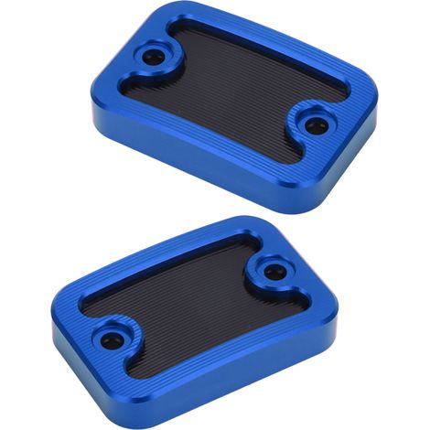 2x Bouchon Réservoir Liquide Frein Avant Gauche Droite Aluminium Massif CNC pour NMAX155 NMAX125 2015-2020 Bleu (1/5)