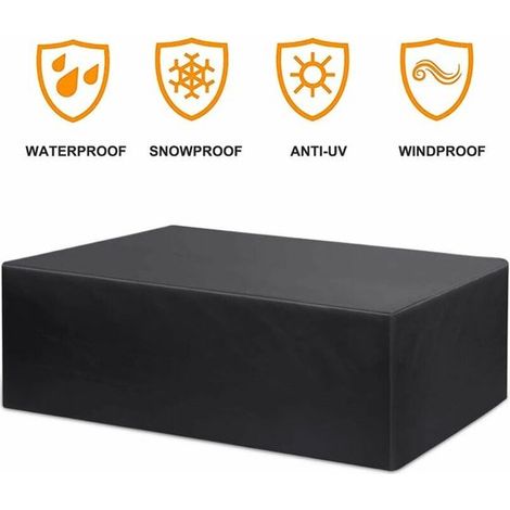 Housse de protection pour meubles de jardin - 80 x 66 x 100 cm - étanche - table de jardin - partie assise - respirant (1/5)