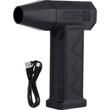 Soffiatore ad aria compressa da 130.000 giri/minuto, soffiatore per PC, aspirapolvere elettrico, spolverino ad aria compressa, velocità continua, per la pulizia di tastiere, auto e case (1/5)