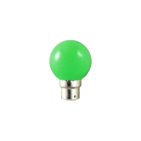 Ampoule couleur verte sphérique 230V 15W B22D - 124045 - Orbitec