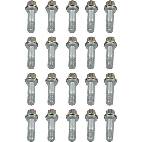 20x Boulons de Roue M14 x 1.5 Compatible avec W221 CL500 0009902207  Compatible avec Classe GL GLE S M R W166 C216 X166 ML400 500 S420 CL500, 0009905407 (1/5)