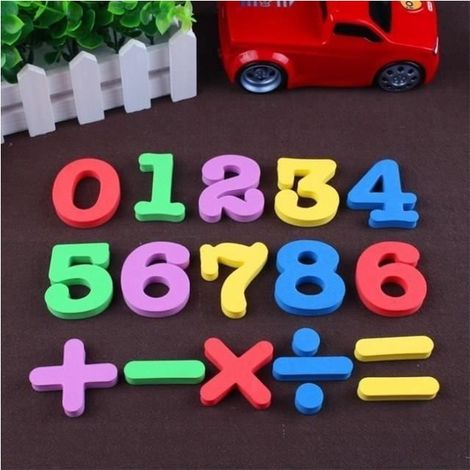 MAGNETS,Multicolor Aimant De Réfrigérateur Eva Épais, Lettres Anglaises, Aimant De Réfrigérateur Lavable, Tableau Blanc (1/4)