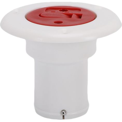 Remplisseur de pont de bateau avec chaîne en acier inoxydable et joint torique, remplissage de gaz, de carburant et d'eau pour yachts, camping-cars, camions, tracteurs, remorques, blanc (1/5)