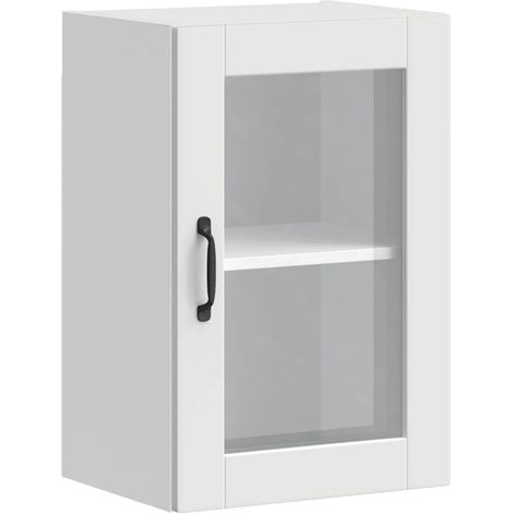 Armario de pared de cocina de diseño moderno con espacio de almacenamiento 40 x 31 x 60 cm madera de ingeniería blanca 020050312 (1/5)