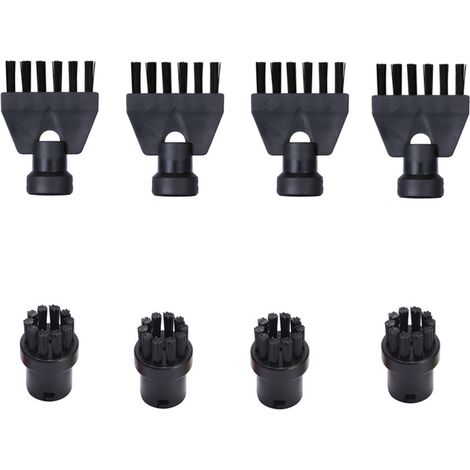 Kärcher small flat brush, small black brush, small round brush, and large round brush accessories are compatible with Karcher SC steam cleaners. (1/5)