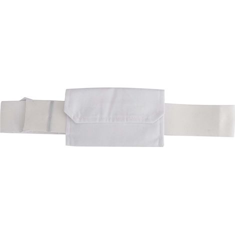 Ceinture de Protection Ajustable pour Cathéter de Dialyse Péritonéale avec Poche Blanche (1/3)