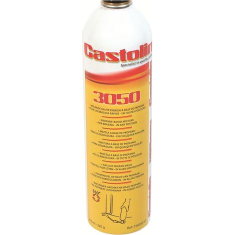 Castolin – Cartouche de gaz 3050 – Gaz pour soudure et découpe à flamme – Usage professionnel – Compatible avec équipements de soudage