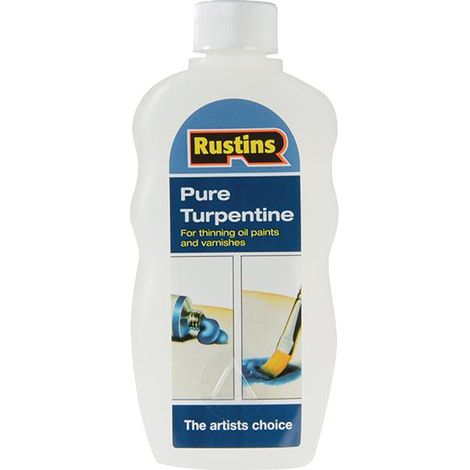 Rustins Pure Turpentine 300ml - High-Quality Solvent for Painting and Cleaning (1/3)