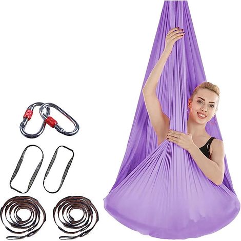 Multifunktionale Antenne Yoga-Hängematte Ultra Stark Sicher Dauerhaft Anti-Schwerkraft Yoga-Hängematte Inversionstool Für Yoga-Inversionsübungen (1/3)