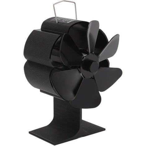 Quiet 6 Blade Heat Powered Stove Fan - Energy Saving - Operating Temperature 80-350℃ - Air Flow 180-220 CFM (1/5)