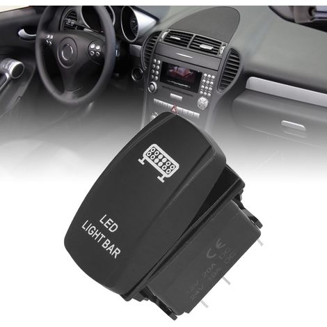 LED-Schalter in Bootsform für Fahrzeugmodifikationen, Scheinwerferschalter für Yachten und Wohnmobile, Kippschalter, EIN/AUS, 12-24V LED-Modell. (1/5)