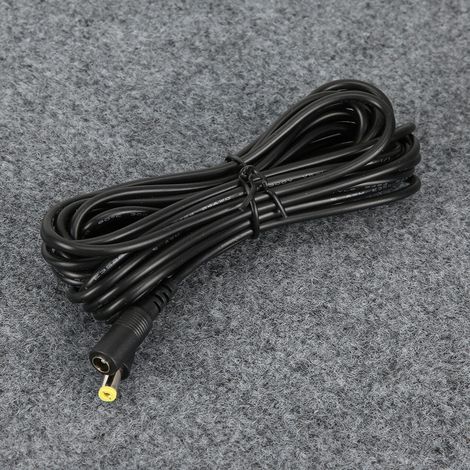 Câble d'alimentation 12V 5 mètres pour caméra de sécurité extérieure LED (1/5)