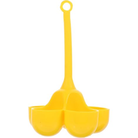 Milisten Cuiseur à Œufs Vapeur en Silicone Jaune, Moule Multi-tasses Portable pour Micro-ondes, Support à Œufs Compact la Cuisine, Camping et Cuisson Vapeur Facile (1/4)