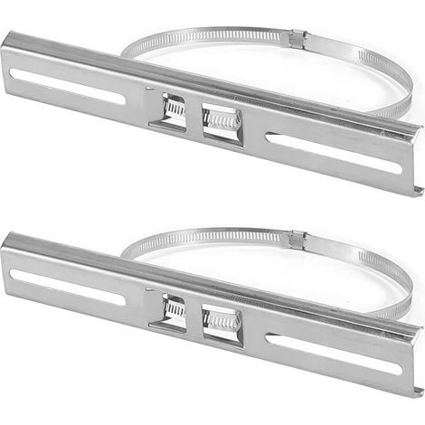 Kits de montage de poteau, supports de 250 mm en acier inoxydable 304 avec pince réglable de 300 mm pour boîte de jonction étanche extérieure, support de montage pour boîte de jonction électrique (1/5)