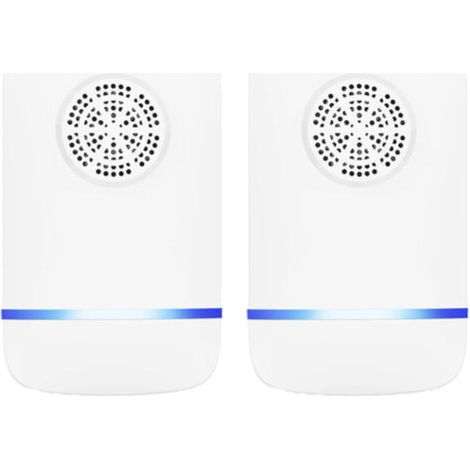 Lot De 2 Répulsif Ultrason Rongeur Souris Et Rats, Intérieur Répulsif Électronique Insectes - Anti Cafards, Anti Souris, Anti Rat - Barrage Aux Insectes - 100%Safe (1/5)