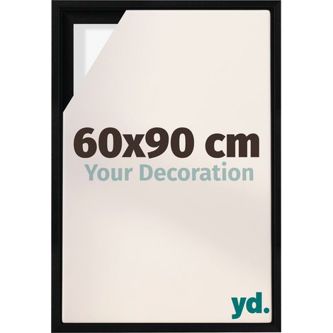 Your Decoration - Cadre flottant - Noir Mat - Cadre en caisse américaine pour toile sur chassis - MDF - Lyon (1/5)