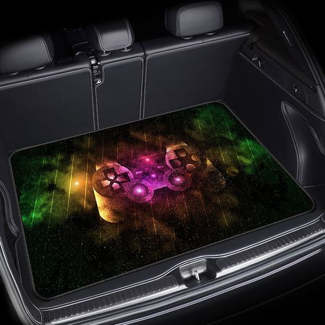 Tapis pour coffre de voiture, tapis de protection contre la poussière, résistant à l'usure et à la saleté, facile à entretenir - 75 x 100cm [Velours cristal, fond en plastique]