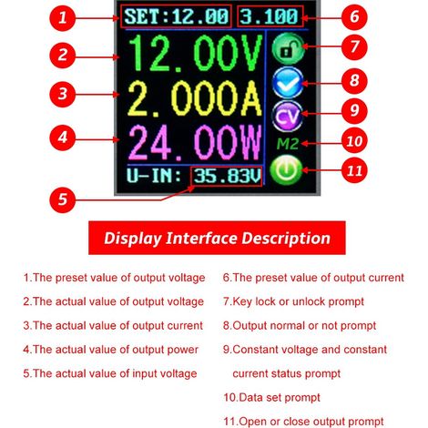 DPS5005 Édition Communication Alimentation CC réglable CNC avec protocole de communication MODBUS + Bluetooth (1/5)