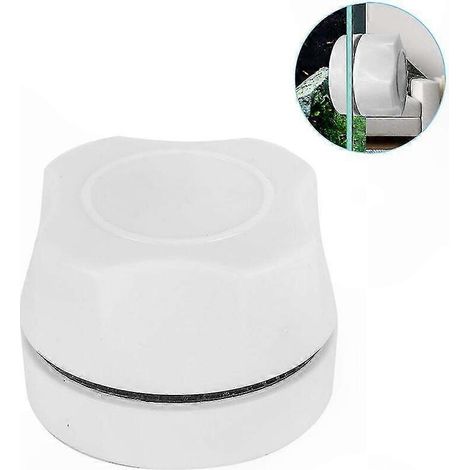 Weißer magnetischer Aquarienreiniger, Algenbürste für kleine Aquarien, kompaktes Glasreinigungswerkzeug, ideal für Nano-Aquarien (1/5)