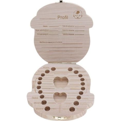 Boîte des Dents Organisateur pour Bébé Dents de Lait Boîte de Rangement Cadeaux 3-6 ANS pour Enfant - Garcon (1/4)