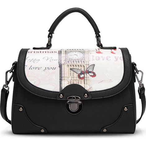 Sac fourre-tout givré pour femme (noir)
