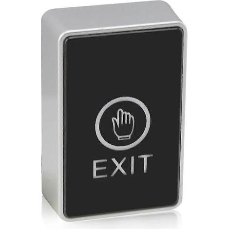 Botón pulsador táctil retroiluminado para salida. Interruptor de apertura de puerta sin contacto por infrarrojos para sistema de control de acceso con indicador LED. (1/5)
