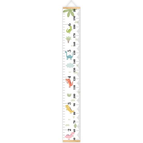 1 Toise enfant, motif animal, éléments détachables, cadre renforcé 20-30mm, décoration chambre (1/5)