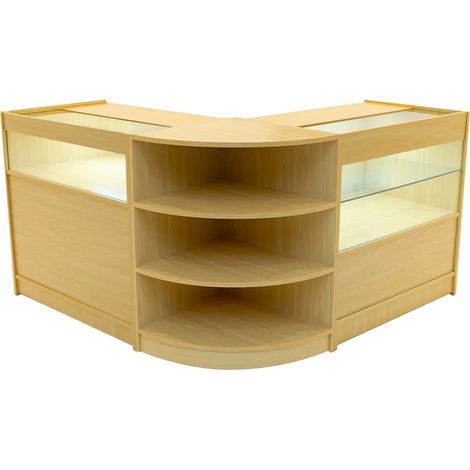 Harmonia LED Shop Counter Set B900, C900 & LM60 - Maple (1/5)