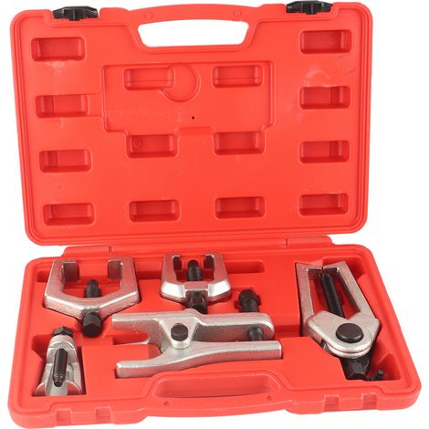 Kit 5 pièces outils démontage rotule direction et bras de suspension, extracteur rotule, arrache rotule, séparateur de biellette, outil réparation automobile (1/5)