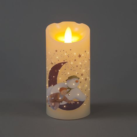 15cm Snowman & James Flying Candle Christmas LED Light Up Decor False Light (1/4)
