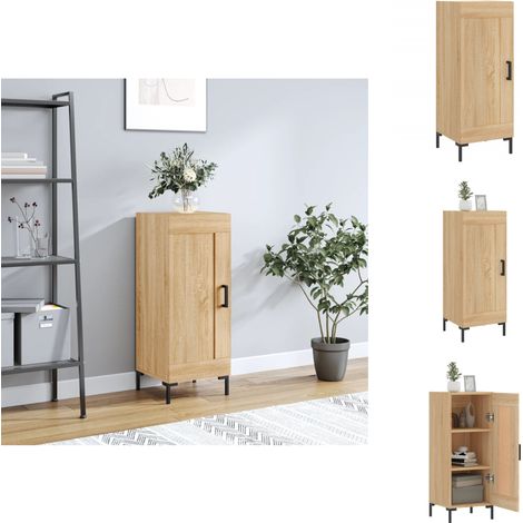 Sideboards - Living Sideboard Sonoma-Eiche 34,5x34x90 cm Holzwerkstoff (1/5)