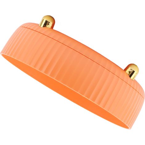 Étagère de rangement rotative à 360°, plateau tournant rond pour cosmétiques et épices, petit modèle orange, idéal pour placards de cuisine et garde-manger. (1/5)