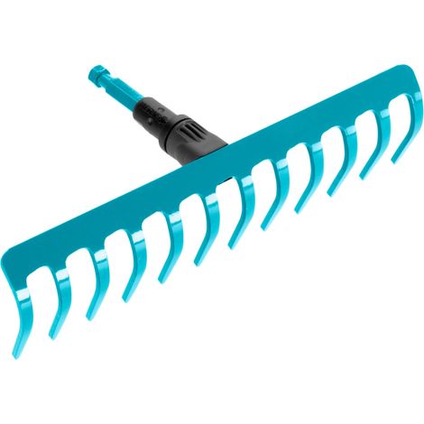 Râteau de jardin Combisystem : râteau pratique avec 12 dents, accessoire idéal pour ratisser, désherber et travailler le sol, largeur de travail 30 cm, pour tous les manches cs (3177-20) (1/4)