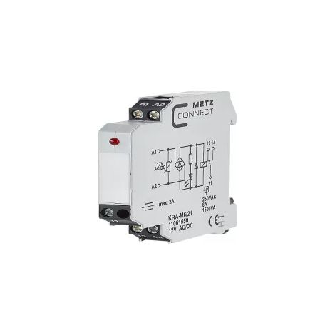 Koppelbaustein 12, 12 V/AC, V/DC (max) 1 Wechsler Metz Connect 11061550 1 St. (1/2)