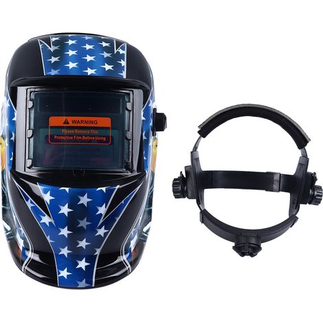 Eosnow Autoverdunkelungsschweißhelm Large View Solar Topfe Wide Schattenstange Kapuze für Mig Tig Arc Verstellbare Schwärze (1/5)