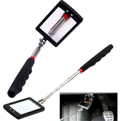 Specchio allungabile 870 mm Ispezione a Led Specchietto Snodabile auto camper
