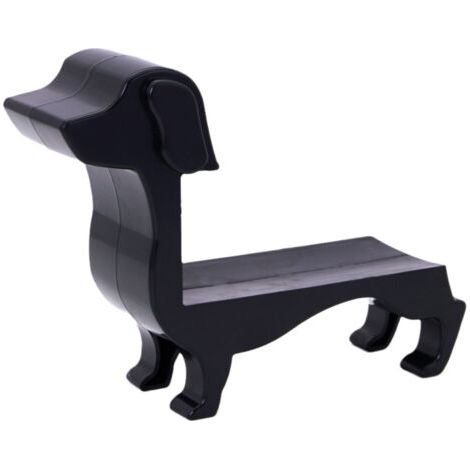 Porte-Bouteille de Vin Teckel, Casier à Vin, Organisateur de Vin de Cuisine pour Chien, Support de Bouteille de Vin Décoratif de Table, Casier à Vin de Comptoir pour Chien (Noir) (1/5)