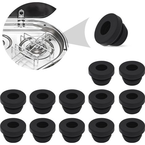 12 x Rubber Ferrules Anti Rust Protector for Camper Stove with 5mm Bars (1/5)