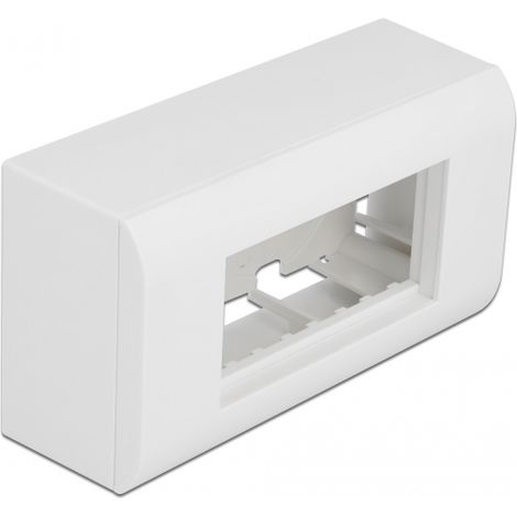 Delock Carcasa de montaje en superficie para módulos Easy 45 152 x 82 mm, blanco