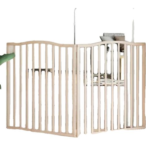 Barrière pour chien, design autoportant, structure pliable, vert armée (1/2)