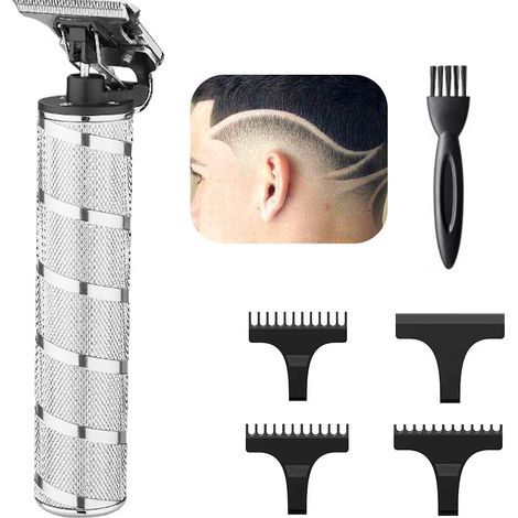 Tondeuse À Cheveux - Lame En T Acier Titane Et Acier Inoxydable - Étanche Ip4 - Sans Fil Rechargeable Usb-c - 120 Min D'autonomie - Pour Homme (1/5)