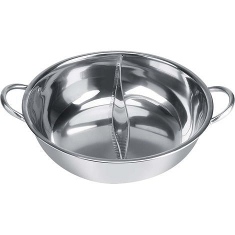 Cuisinière à induction de séparation de saveur de pot chaud épais d'acier inoxydable utilisable 27cm (1/5)