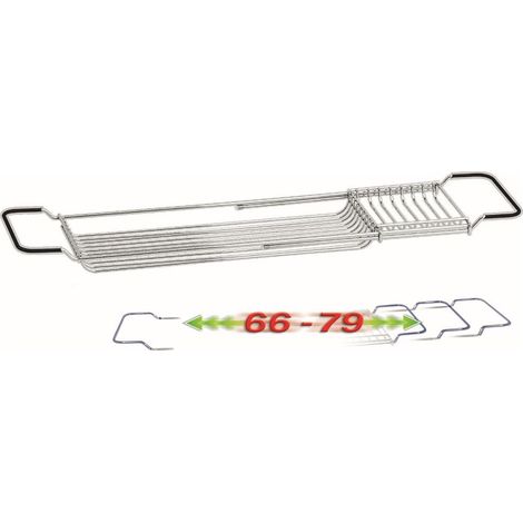 Mensola Portaspugne Bagno Lavello Portatutto Estensibile Rainbow da 66 a 79 cm (1/2)